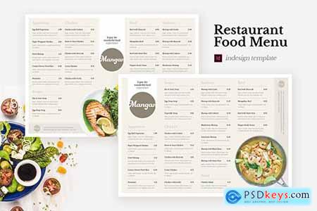 Mangan Restaurant Food Menu Indesign Template Free Download Photoshop Vector Stock Image Via Torrent Zippyshare From Psdkeys Com