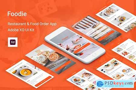Foodie - Food Delivery Mobile App for Adobe XD