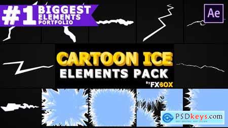 Videohive Ice Cracks And Frosty Transitions
