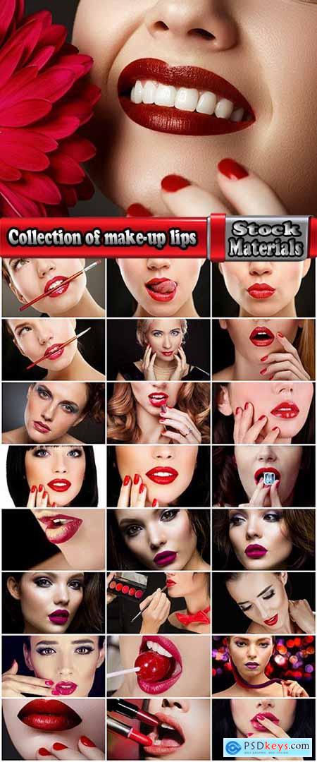Collection of make-up lips lipstick face powder foundation 25 HQ Jpeg