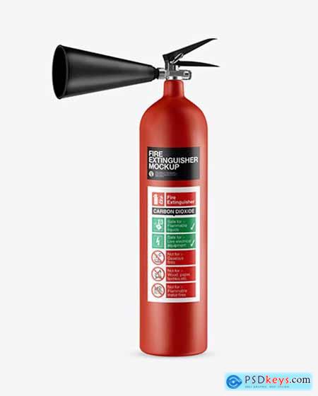 Matte Fire Extinguisher Mockup