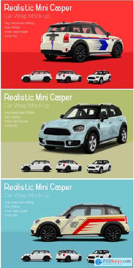 Mini Cooper Car Mock-Up 1314605