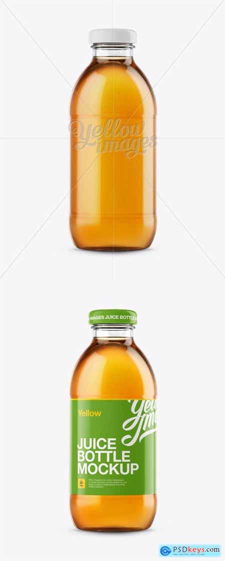 Apple Juice Glass Bottle Mockup