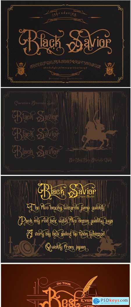 Black Savior Font