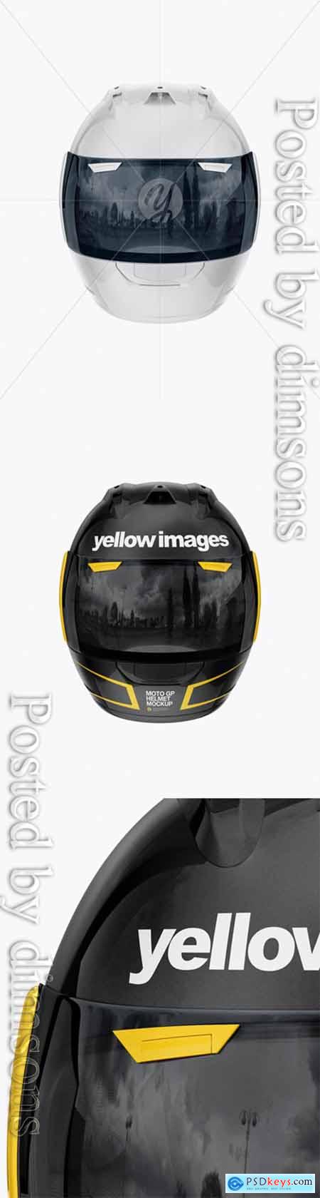 Moto GP Helmet Mockup - Front View
