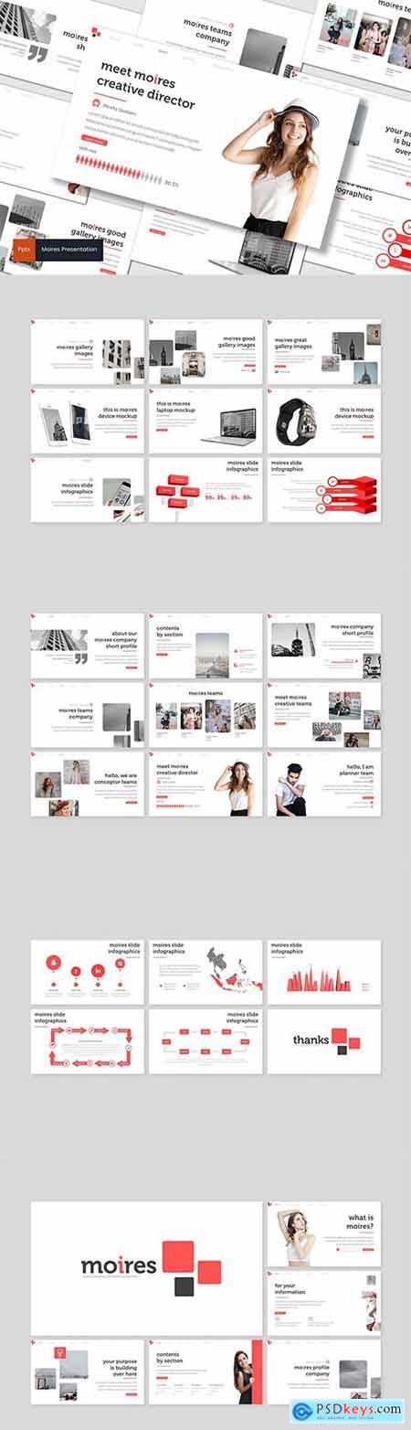 Moires - Powerpoint, Keynote and Google Slides Templates