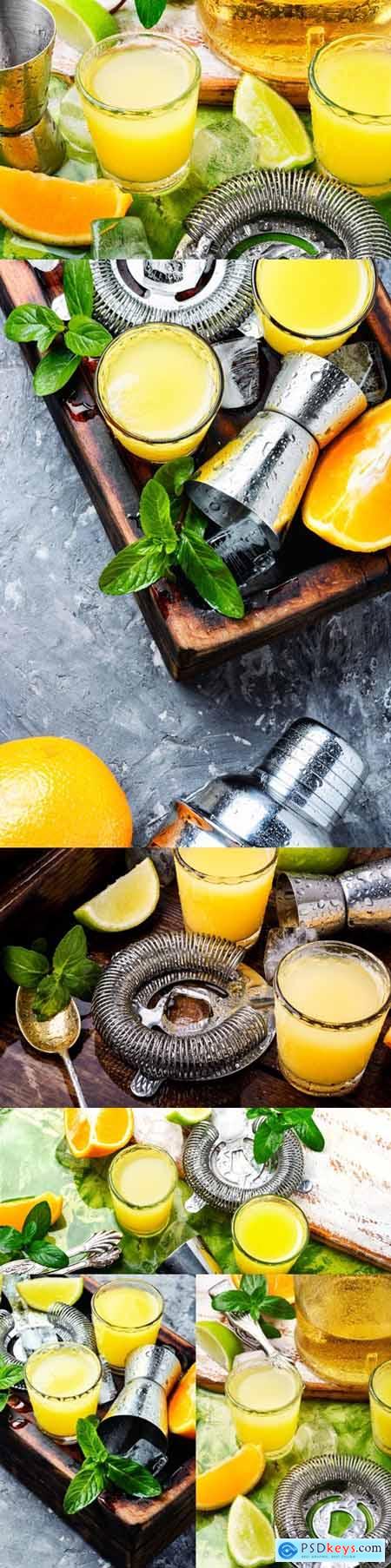 Stock Photos - Fresh cocktail with orange