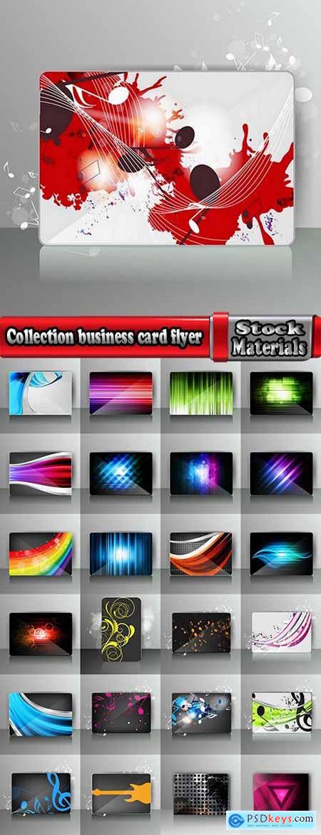 Collection business card flyer banner vector image 7-25 EPS