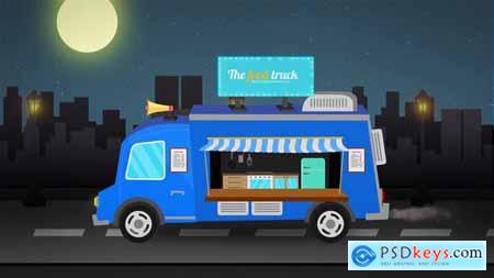 Videohive Food Truck Logo Reveal Free