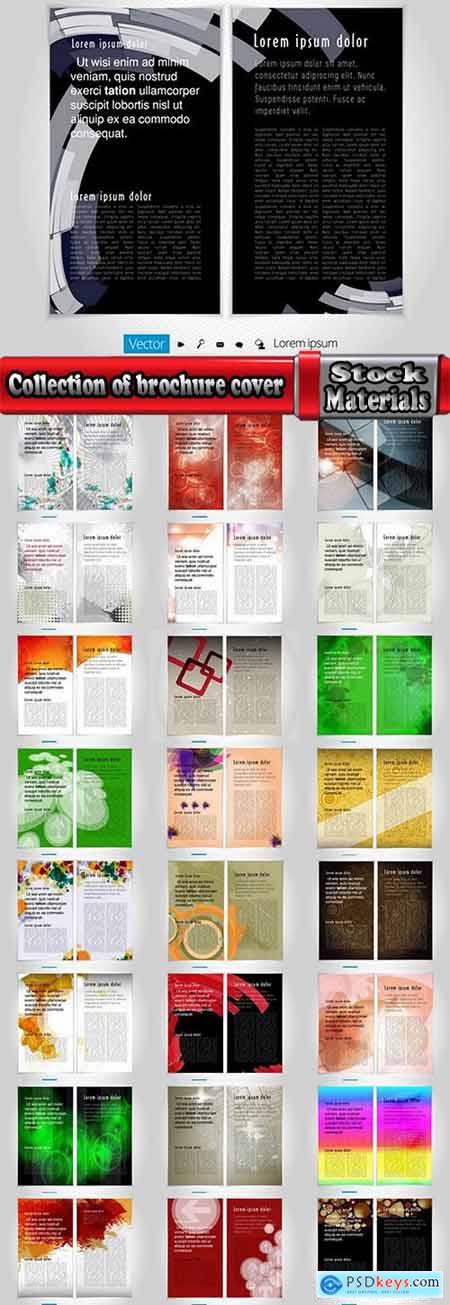 Collection of brochure cover template for advertising banner invitation flyer 25 EPS