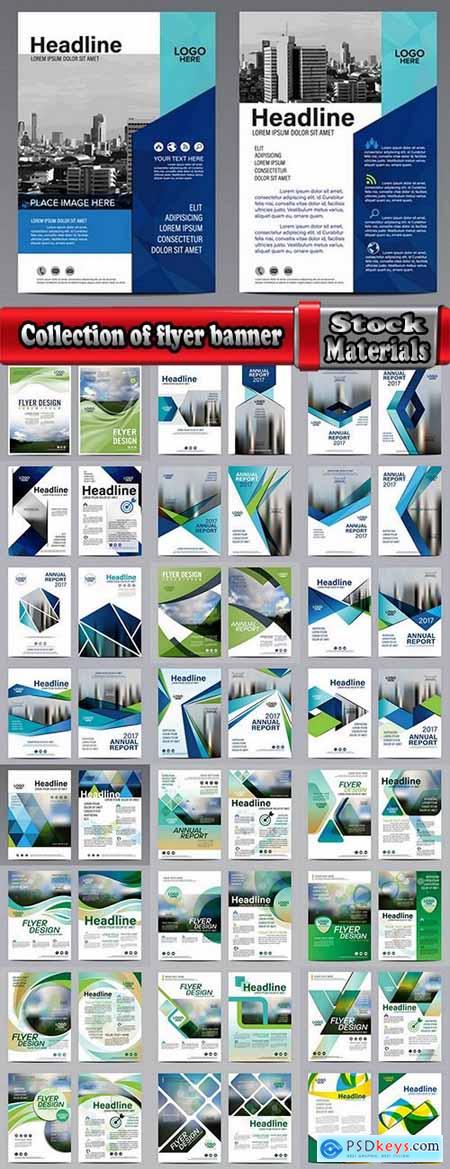 Collection of flyer banner cover template sample card invitation card 25 EPS