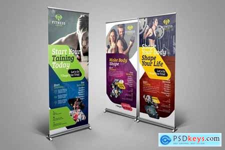 Fitness Roll-Up Banner