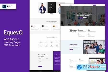 Web Agency - Landing Page PSD Template