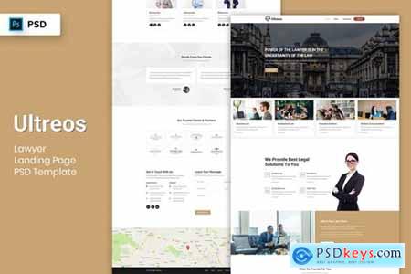 Lawyer - Landing Page PSD Template