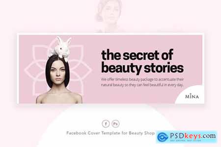 Mina - Beauty Shop Facebook Cover Template