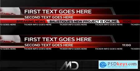 Videohive Broadcast News Lower Thirds