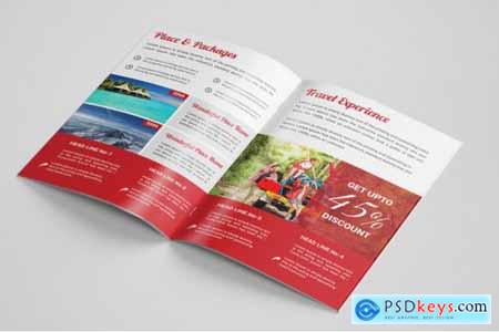 Travel Bi Fold Brochure template