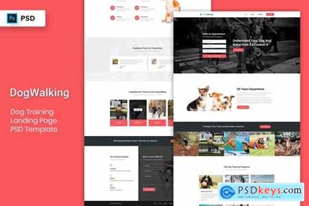 Dog Training - Landing Page PSD Template