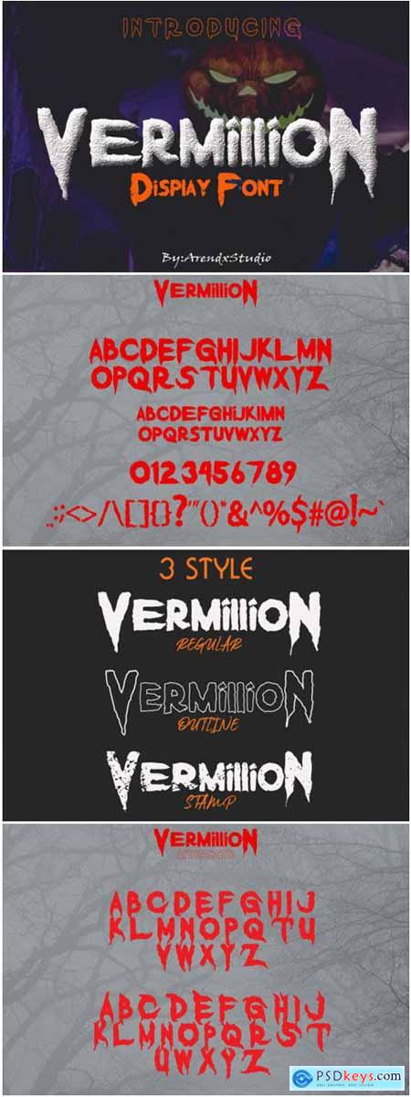 Vermillion Font