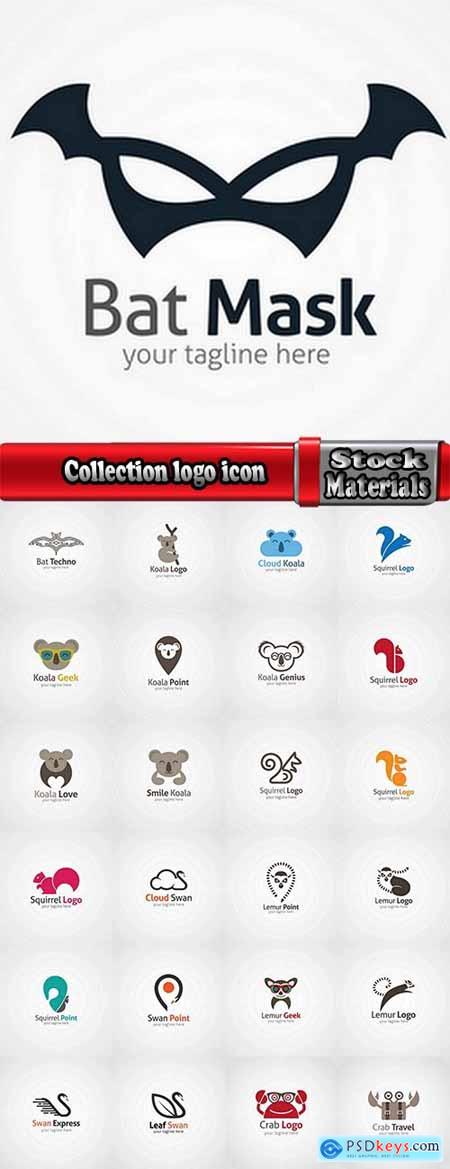 Collection logo icon web design element site 65-25 EPS