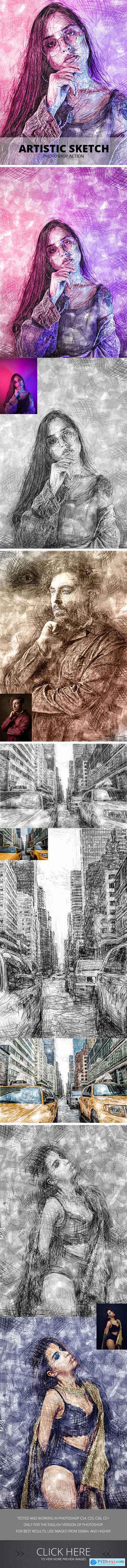 Artistic Sketch Photoshop Action