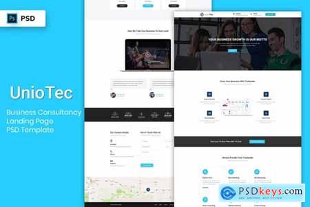 Business Consultancy - Landing Page PSD Template