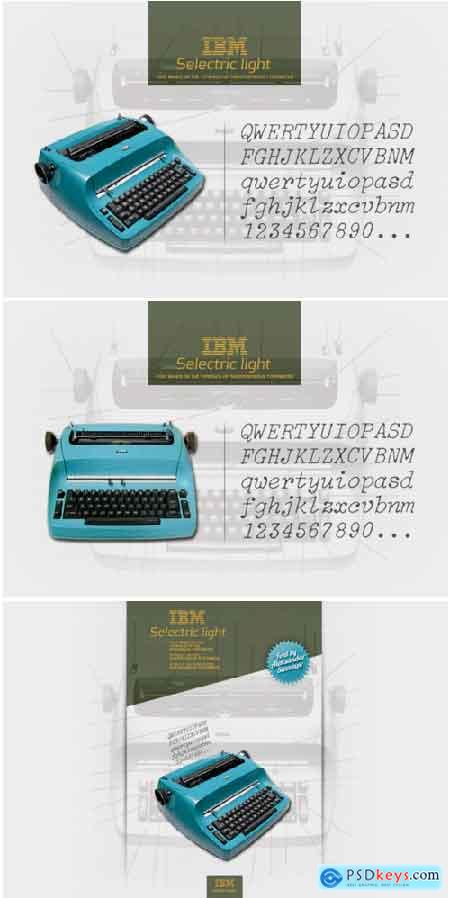 IBM Selectric Light Font