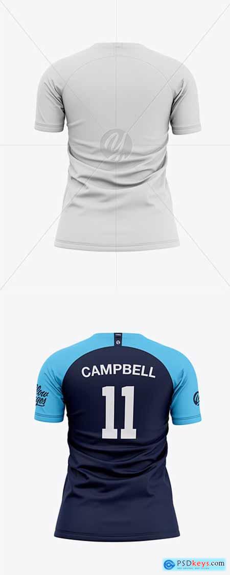Womens Soccer Jersey Mockup - Back View