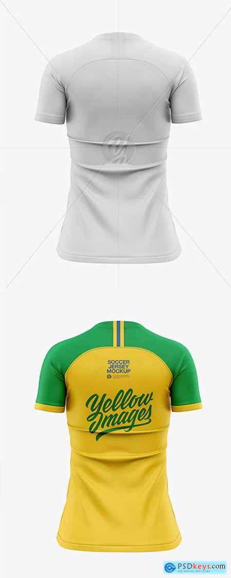 Womens Soccer Jersey Mockup - Back View