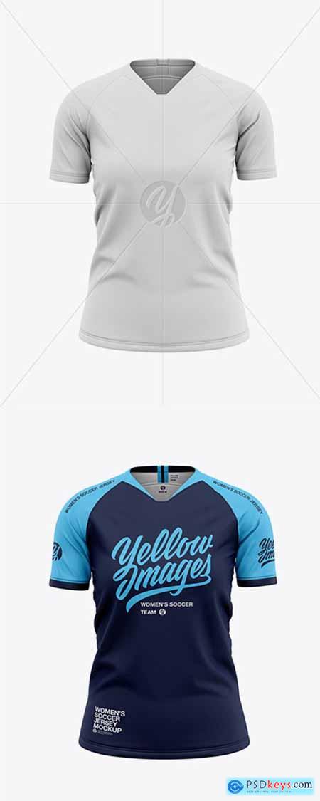 Women’s Soccer Jersey Mockup - Front View » Free Download Photoshop ...