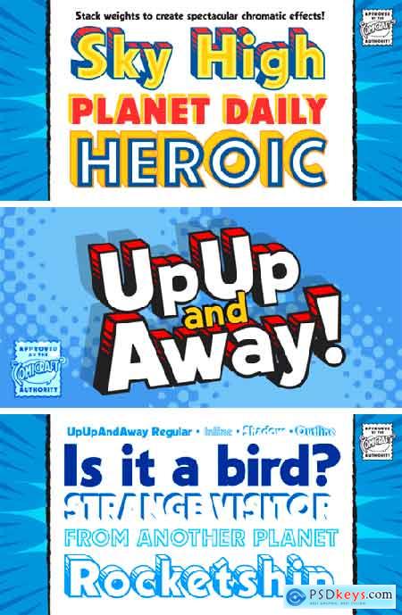 Up Up And Away Font Family