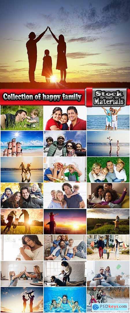 Collection of happy family mom dad daughter son kid joy holidays 25 HQ Jpeg