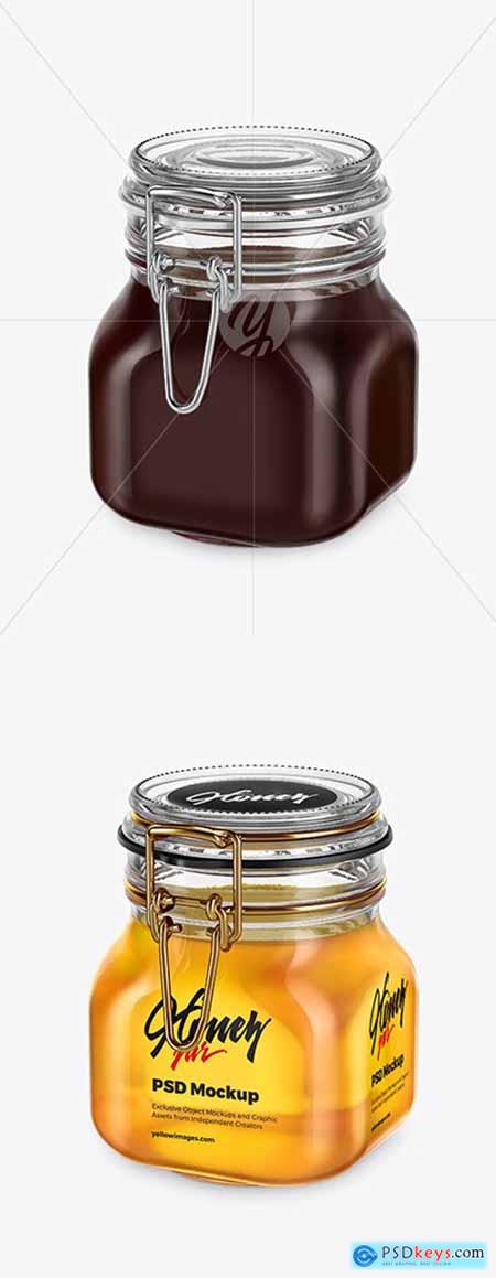Download Glass Jar with Honey Mockup » Free Download Photoshop ...