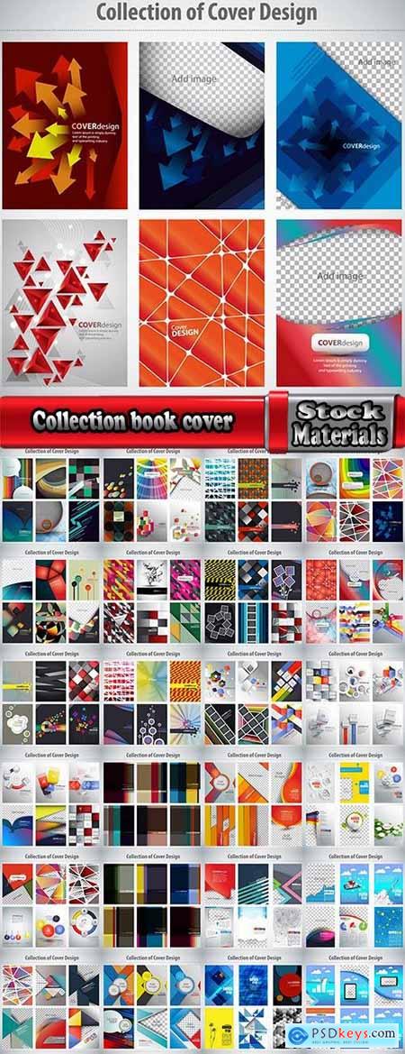 Collection book cover journal notebook flyer card business card banner vector image 64-25 EPS