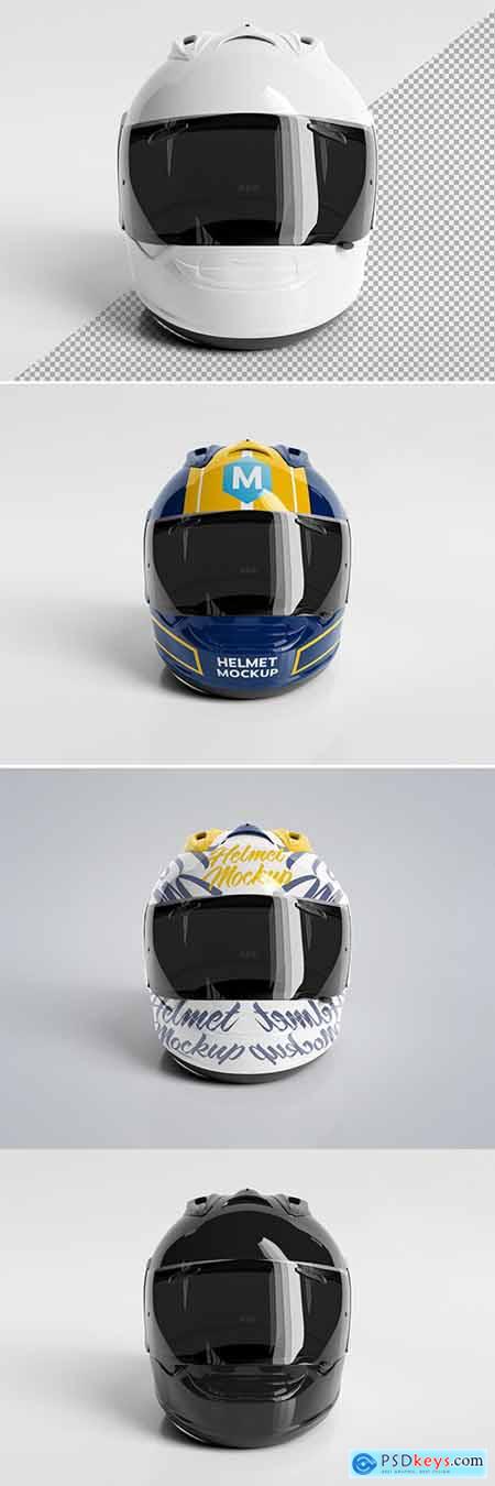 Isolated Motorcycle Helmet on White Mockup » Free Download Photoshop