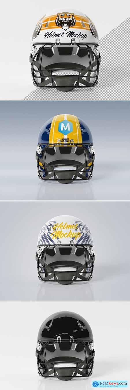 Download Isolated American Football Helmet on White Mockup » Free ...