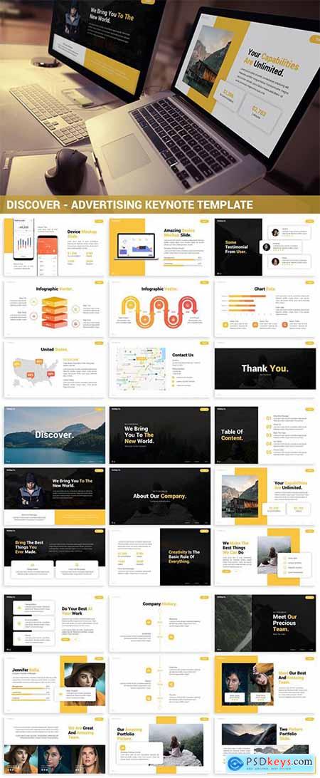 Discover - Advertising Keynote Template