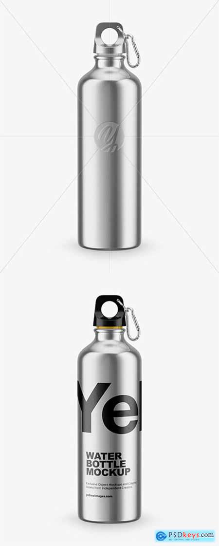 Steel Water Bottle Mockup