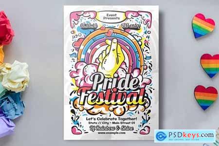Hand Drawn Pride Festival Template