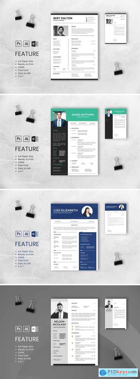 Professional CV And Resume Template Bundle 2