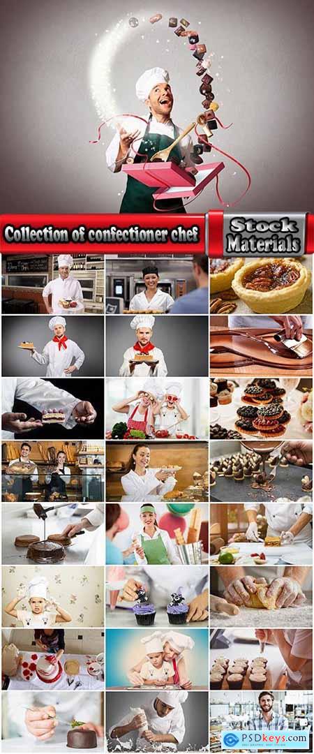 Collection of confectioner chef pastries sweets cake pie 25 HQ Jpeg