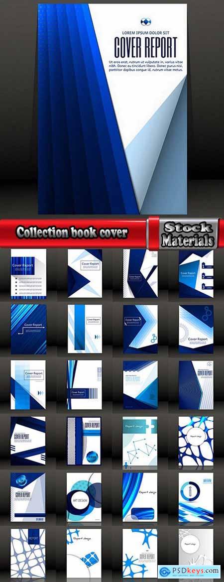 Collection book cover journal notebook flyer card business card banner vector image 54-25 EPS