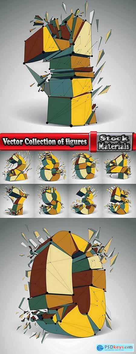 Vector Collection of figures picture geometrical figure line 10 EPS