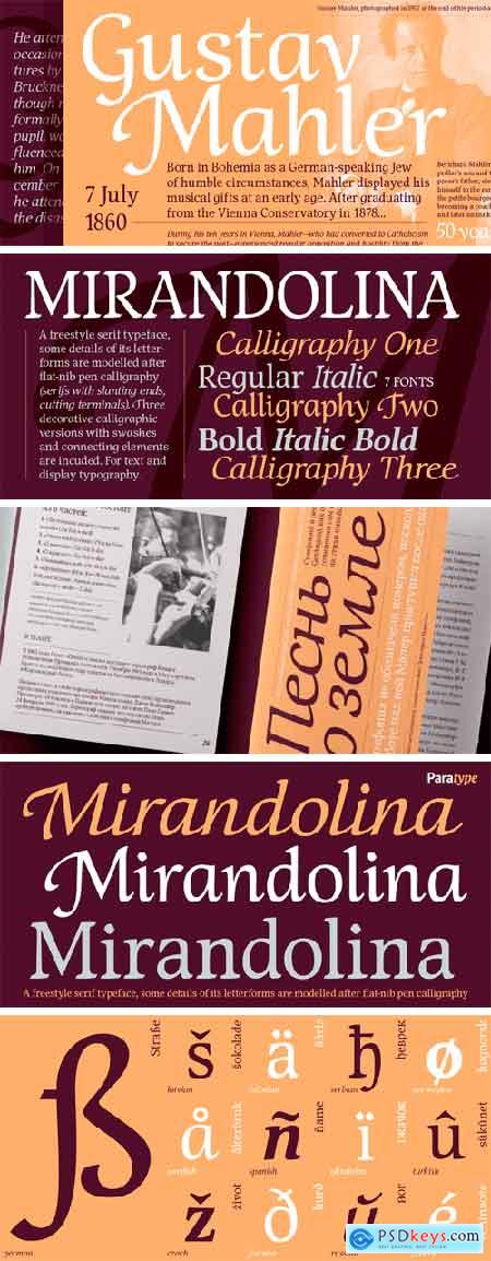 Mirandolina Font Family