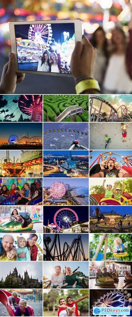 Collection of amusement park fun vacation holiday roller coaster 25 HQ Jpeh