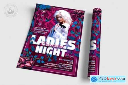 Beautiful Ladies Night Flyer Template