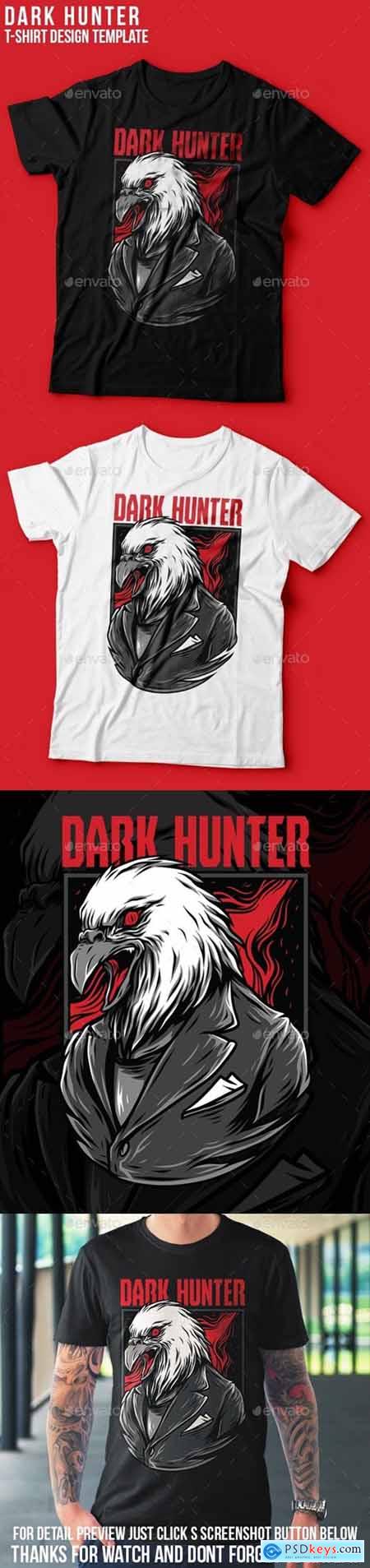 Graphicriver Dark Hunter T-Shirt Design