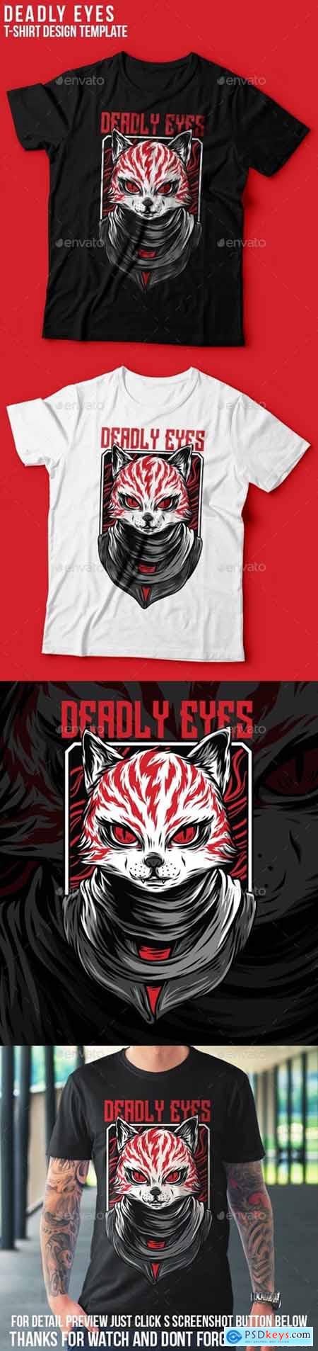 Graphicriver Deadly Eyes T-Shirt Design