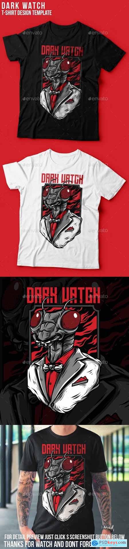 Graphicriver Dark Watch T-Shirt Design