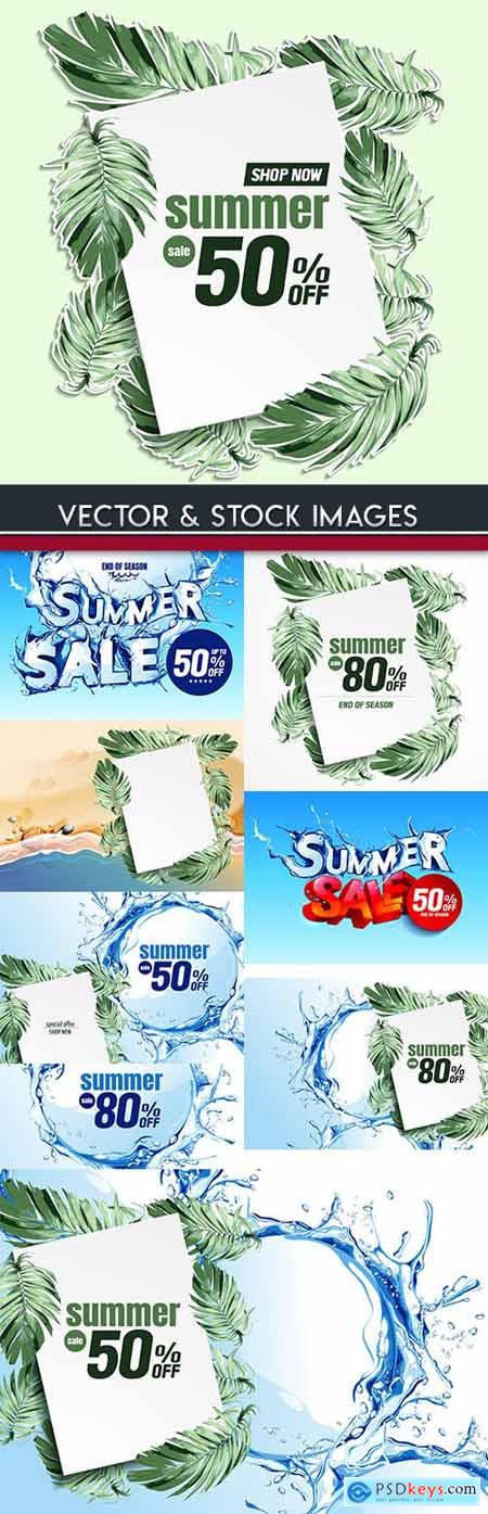 Summer sales special and discount holiday brochure 8